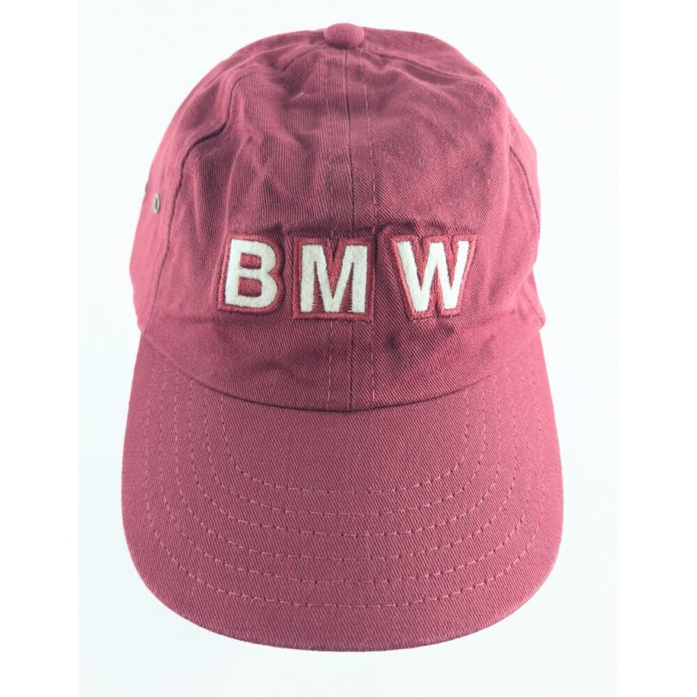 BMW Future Driver Youth Cap Red Adjustable Hat USA Made Embroidered Vintage